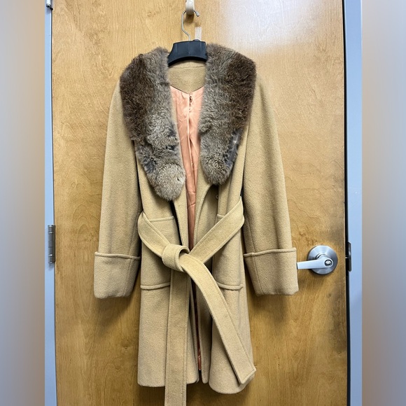 Vintage Jackie Stuart Junior - Tan Wool Coat - Picture 1 of 6